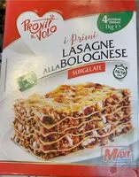 Mängden socker i Lasagne alla bolognese