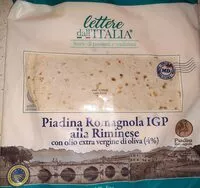 Mängden socker i Piadina romagnola IGP alla Riminese