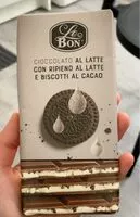 Mängden socker i Cioccolato al latte con ripieno al latte e biscotti al cacao