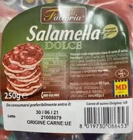 Mängden socker i Salamella dolce
