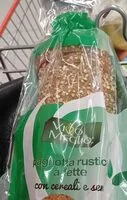 Mängden socker i Pagnottaa rustica a fette