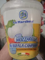 Mängden socker i mozzarella di bufala