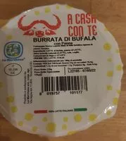 Mängden socker i Burrata di bufala
