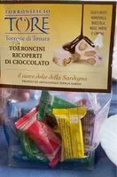 Mängden socker i TORRONCINI RICOPERTI DI CIOCCOLATO