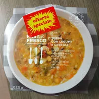 Mängden socker i Zuppa con i legumi e i cereali