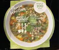 Mängden socker i Zuppa amabile con spinacino, orzo e fagiolini verdi