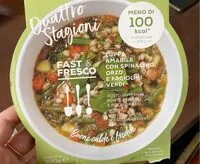 Mängden socker i Zuppa amabile con spinacino, orzo e fagiolini verdi