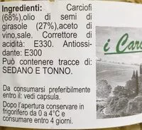 Mängden socker i I carciofi spaccati