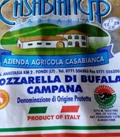 Mängden socker i Mozzarella di bufala