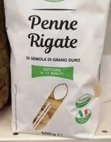 Mängden socker i Penne rigate semola di grano duro