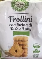 Mängden socker i Frollini con farina di riso e latte