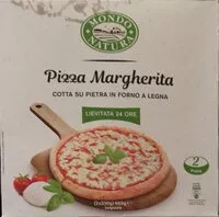 Mängden socker i Pizza margherita cotta su pietra in forno a legna