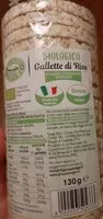 Mängden socker i Gallette di riso biologiche