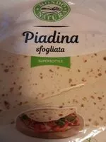 Mängden socker i Piadina sfogliata supersottile