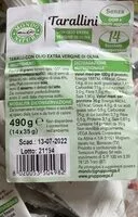 Mängden socker i Tarallini
