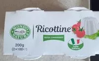 Mängden socker i RICOTTINE