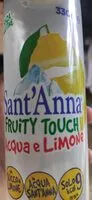 Mängden socker i Sant'Anna fruity touch acqua e limone