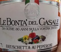 Mängden socker i Bruschetta al peperoni