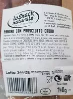 Mängden socker i Panino con prosciutto crudo