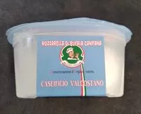 Mängden socker i Mozzarella di bufala campana