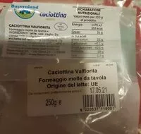 Mängden socker i Caciottina valfiorita