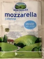 Mängden socker i Mozzarella julienne