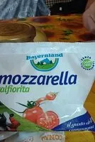 Mängden socker i Bayerland mozzarella