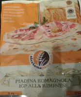 Mängden socker i Piadina alla romagnola I.G.P. alla riminese