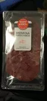 Mängden socker i Bresaola punta d'anca