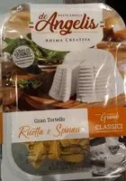 Mängden socker i Tortello ricotta spinaci