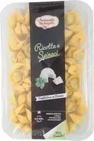 Mängden socker i Tortelloni alla ricotta e spinaci