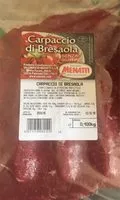 Mängden socker i Carpaccio di Bresaola