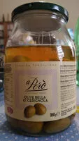Mängden socker i A però olive belle di Cerignola