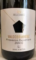 Mängden socker i Valdobbiadene prosecco docg