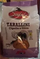 Mängden socker i Tarallini cipolla e olive