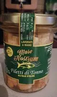Mängden socker i filetti di tonno all'olio di oliva