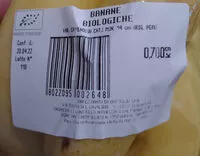 Mängden socker i Banane biologiche