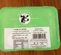 Mängden socker i Fior di latte