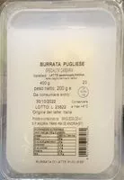 Mängden socker i Burrata pugliese