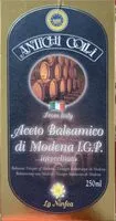 Mängden socker i Aceto Balsamico de Modena