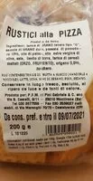 Mängden socker i Rustici alla Pizza