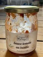 Mängden socker i Sauce tomate au basilic