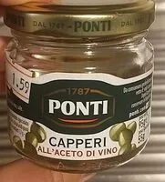 Mängden socker i Capperi all'aceto di vino