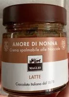 Mängden socker i Amore di nonna crema spalmabile alle nocciole