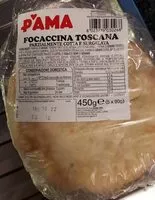Mängden socker i Focaccia toscana