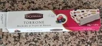 Mängden socker i Torrone morbido ai frutti di bosco