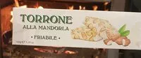 Mängden socker i Torrone ALLA MANDORLA