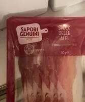 Mängden socker i Speck delle Alpi