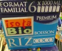 Mängden socker i Boisson riz coco