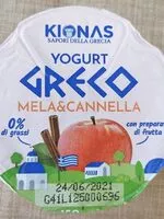 Mängden socker i yogurt greco, mela e cannella